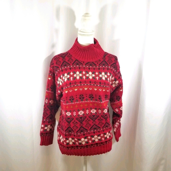 Alps Fine Women's Apparel S Mock Turtleneck Sweater Made in USA - Picture 1 of 12